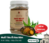 Muối tiêu ớt rau răm Muối Chú Hải.