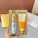 Set Kem Lót Trang Điểm nâng tone, giảm dầu nhờn Whoo Gongjinhyang Mi Essential Primer Base - Tặng kèm sữa rửa mặt