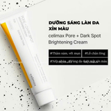 Kem Dưỡng sáng da, mờ thâm nám, tàn nhang, se khít lỗ chân lông Celimax Pore + Dark Spot Brightening Cream