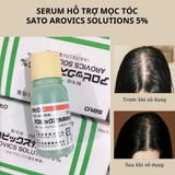 Tinh chất hỗ trợ mọc tóc, giảm rụng tóc, nuôi dưỡng da đầu khoẻ mạnh Sato Arovics Solutions 5%