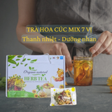 Trà dưỡng nhan 7 vị  Herb Tea Organic Natural  Hỗ Trợ Thanh Nhiệt, mát gan , đẹp da
