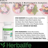 Viên uống cung cấp 21 loại vitamin, khoáng chất tăng cường sức khoẻ, hỗ trợ miễn dịch, chuyển hoá năng lượng Herbalife Formula 2 Multivitamin Complex