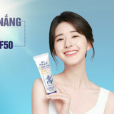 Kem Chống Nắng Hatomugi Dưỡng Ẩm & Làm Sáng Da The UV Milky Gel UV Care & Moisturizing SPF50+ PA++++ - MÀU TRẮNG