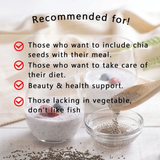 Hạt Chia bổ sung chất xơ và Axit béo Omega 3 giúp khoẻ ruột và giãm mở hỗ trợ giãm cân Fine Japan Superfood & Ecology Chia Seeds