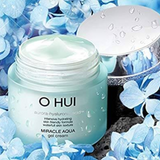 Set Kem dưỡng trắng da, cấp nước, cấp ẩm chuyên sâu và làm dịu da OHUI Miracle Aqua Gel Cream