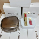 Set Son Dưỡng Môi Đông Y Whoo Gongjinhyang Mi Glow Lip Balm Special Set - Màu Wine Red tặng son kem lì số 1 màu Hồng Rose pink