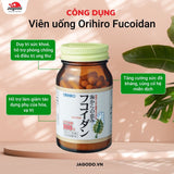 Viên uống Tảo Fucoidan  hỗ trợ tăng khág thể và  điều trị ung thư Orihiro Fucoidan 90 viên