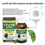 Viên uống Hoạt huyết dưỡng não tăng cường trí nhớ  Ginkgo Biloba Maruman Nhật Bản