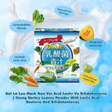 Bột Lúa Mạch Và Nước Ép Trái Cây bổ sung chất xơ Yuwa - Vị Trái Cây Rau Xanh & Sữa Chua Lợi Khuẩn 30 tỷ