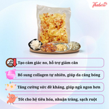 Dưỡng Nhan ( Nhựa đào , Bồ Mể , Tuyết Yến Mũ trôm ) - Dùng để ngâm uống giúp thanh lọc cơ thể mát gan sạch ruột nhuận trường và bổ sung collagen tự nhiên đẹp da .