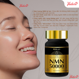 Viên uống trường thọ trẻ hóa, đẹp da, chống lão hoá cao cấp NMN Premium 50000mg Shin Nihon Healt
