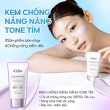 Set Kem Chống Nắng Nâng Tone Tím D'Alba Waterfull Tone-Up Sun Cream Purple SPF50+ PA++++ (2 x 50ml)