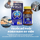 Viên Uống bổ phổi, giúp thanh lọc phổi, giảm ho khan, khó thở tan đàm, làm thông các phế nam phổi giúp thở lưu thông , giãm viêm phế quản Kobayashi Nhật Bản