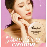 Cushion tinh chất vàng trang điểm che phủ &amp; chống nắng Elujai Essence Cover Cushion Foundation Gold Season 4.0 - Tone số 21 sáng da tự nhiên