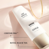 Set Kem Chống Nắng dưởng trắng  cao cấp bảo vệ da tối ưu OHUI Day Shield Perfect Sun Black SPF50+ PA++++ - Vạch đen