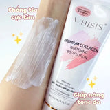 Kem Dưỡng Thể Trắng Da Chống Nắng WHISIS Premium Collagen Whitening Body Lotion – Phiên bản 2023