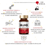Viên Uống bổ gan Mr Liver giúp giải độc gan hổ trợ tăng kháng thể lọc máu và cơ thể khoẻ mạnh giãm đau nhức và sáng da  Nhật Bản