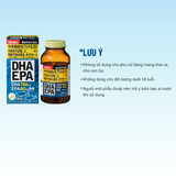 Viên uống bổ não tăng cường trí nhớ minh mẩn, hỗ trợ thị lực, sức khoẻ tim mạch DHA EPA Orihiro Nhật Bản