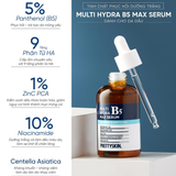 Serum B5 phục hồI da dưỡng trắng, chống nhăn cấp ẩm dành cho mọi loại da  Prettyskin Multi Hydra B5 Max Serum - Chai xanh đậm