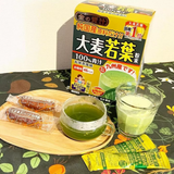 Bột Mầm Lúa Mạch Non nguyên chất bổ sung chất xơ, hỗ trợ tiêu hóa Grass Barley 46 Gói Nội Địa Nhật Bản- HSD 2028/11