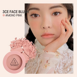 Phấn Má Hồng 3CE Face Blush #Mono Pink Hồng đất nhạt - Kèm cọ
