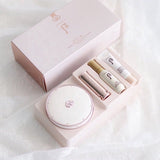 Bộ Phấn nước dưỡng trắng chống nắng Whoo Gongjinhyang Seol Radiant White Tone up Sun Cushion Foundation Special Set.- Phấn whoo trắng 4 sản phẩm