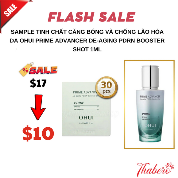 Sample Tinh chất căng bóng và chống lão hóa da Ohui Prime Advancer De-aging PDRN Booster Shot 1ml