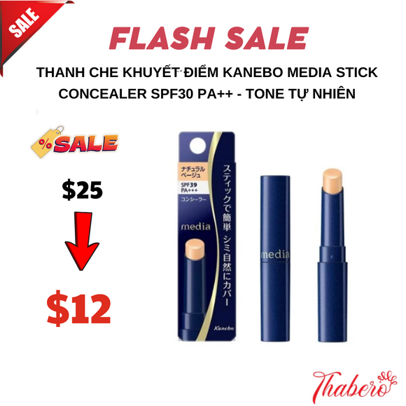 Thanh che khuyết điểm Kanebo Media Stick Concealer SPF30 PA++ - Tone tự nhiên