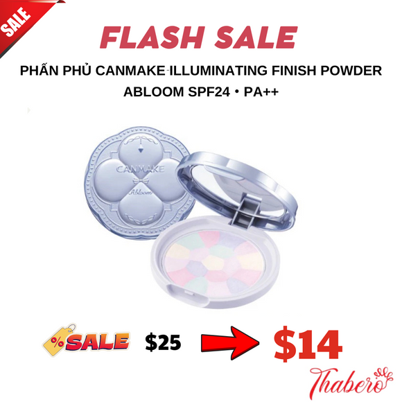 Phấn phủ Canmake Illuminating Finish Powder Abloom SPF24・PA++