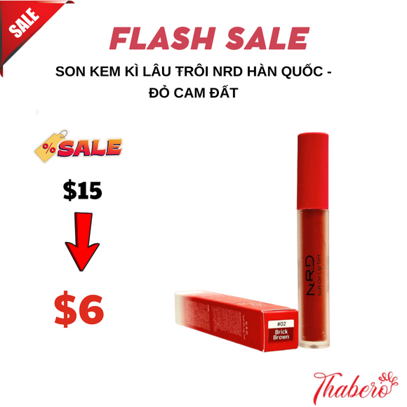 Son kem kì lâu trôi NRD Hàn Quốc - ĐỎ CAM ĐẤT