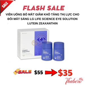 Viên uống bổ mắt giãm khô tăng thị lực cho đôi mắt sáng  LG Life Science Eye Solution Lutein Zeaxanthin