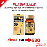 Viên uống mọc tóc và giãm tóc bạc  Black Grow Up Maximum Biotin