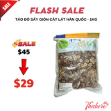 Táo đỏ sấy giòn  cắt lát Hàn Quốc - 1kg