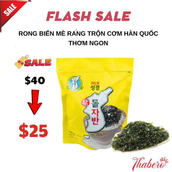 Rong biển  mè rang trộn cơm  Hàn Quốc thơm ngon