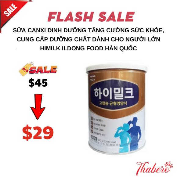 Sữa canxi dinh dưỡng tăng cường sức khỏe, cung cấp dưỡng chất dành cho người lớn Himilk Ildong Food Hàn Quốc