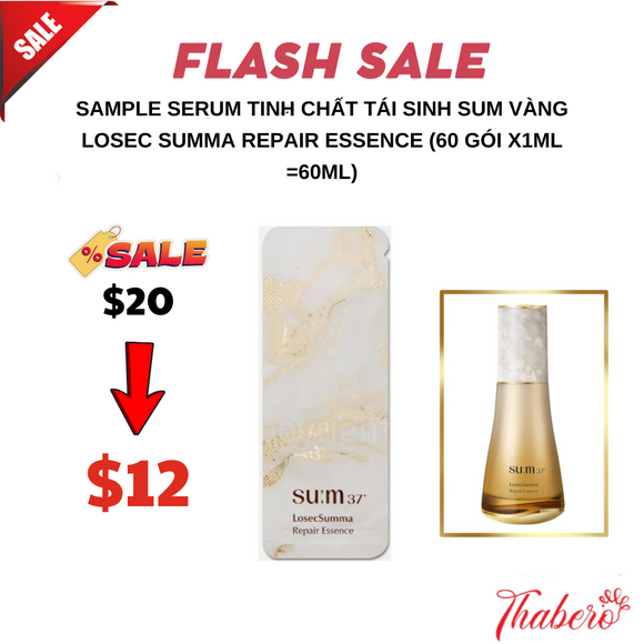 Sample serum tinh chất tái sinh Sum vàng Losec Summa Repair Essence (60 gói x1ml =60ml)