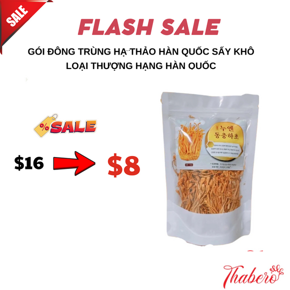Gói Đông Trùng Hạ Thảo Hàn Quốc Sấy Khô Loại Thượng Hạng Hàn Quốc