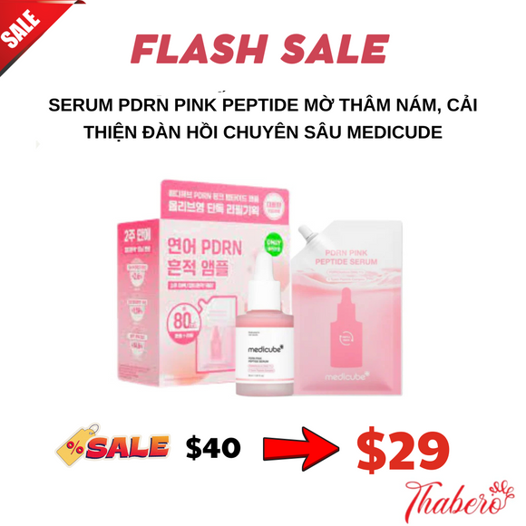 Serum PDRN Pink Peptide mờ thâm nám, cải thiện đàn hồi chuyên sâu MEDICUDE
