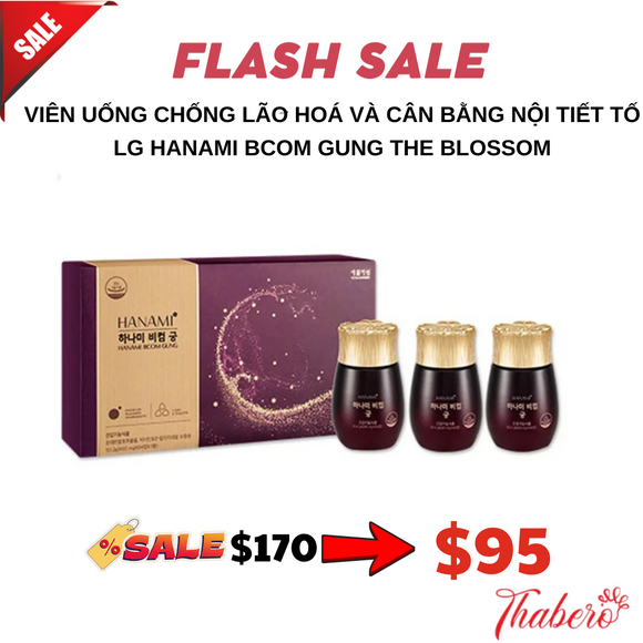 Viên Uống Chống Lão Hoá Và Cân Bằng Nội Tiết Tố LG HANAMI BCOM GUNG THE BLOSSOM