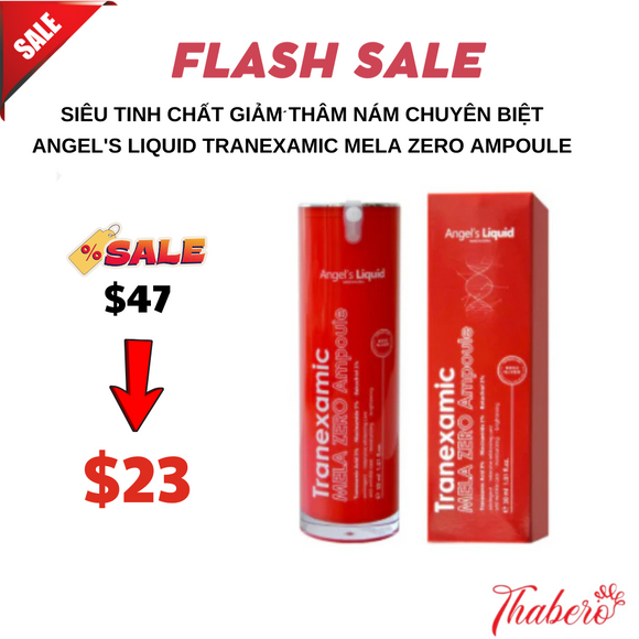 Siêu Tinh Chất giảm Thâm Nám Chuyên Biệt Angel's Liquid Tranexamic Mela Zero Ampoule