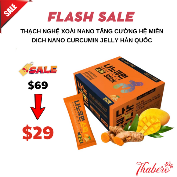 Thạch nghệ xoài nano tăng cường hệ miễn dịch Nano Curcumin Jelly Hàn Quốc