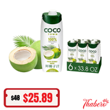 Nước Dừa Tươi 100% Coco Town Natural Coconut Water( 1000ml): HSD:2027/01/19