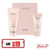 Set sữa rửa mặt dưỡng ẩm, làm sạch sâu Ohui hồng Miracle Moisture Cleansing Foam