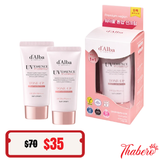 Set Kem Chống Nắng Nâng Tone Hồng d'Alba Waterfull Tone-Up Sun Cream SPF50+ PA++++ (2 x 50ml) - MÀU HỒNG