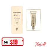 Sample Kem chống nắng chống nhăn phiên bản mới có NAD chống lão hoá mạnh cho da Whoo Vàng Anti-Wrinkle UV Protective Cream SPF50+/PA++++ (120 GÓI X1ML =120ML )