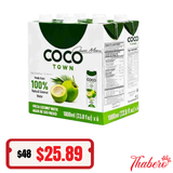 Nước Dừa Tươi 100% Coco Town Natural Coconut Water( 1000ml): HSD:2027/01/19