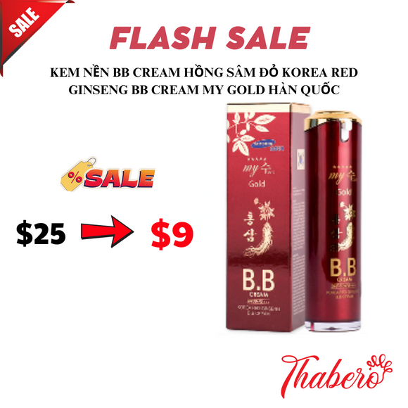 Kem nền BB Cream hồng Sâm đỏ Korea Red Ginseng BB Cream My Gold Hàn Quốc