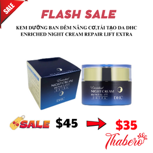 Kem dưỡng da ban đêm nâng cơ, tái tạo làn da DHC Enriched Night Cream Repair Lift Extra