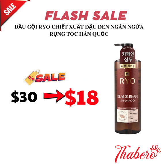 Dầu gội RYO chiết xuất đậu đen ngăn ngừa rụng tóc Hàn Quốc