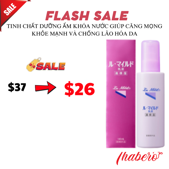 Tinh chất dưởng ẩm khoá nước giúp da căng mọng và khoẻ mạnh giảm khô và chống lão hoá  Lu Mild Nhật